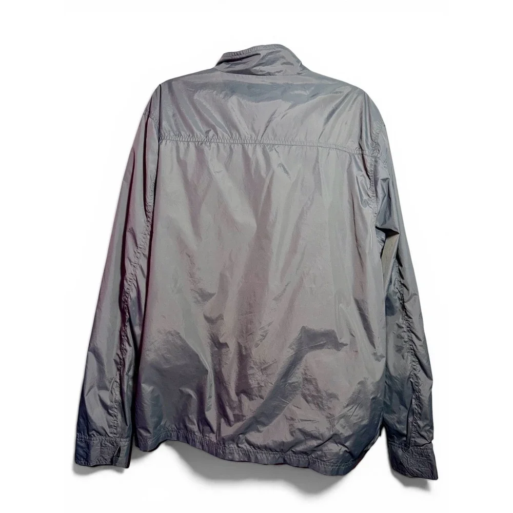 Tavik Windbreaker Jacket Gray Orange Zip Lightweight Nylon Mens‎ XL